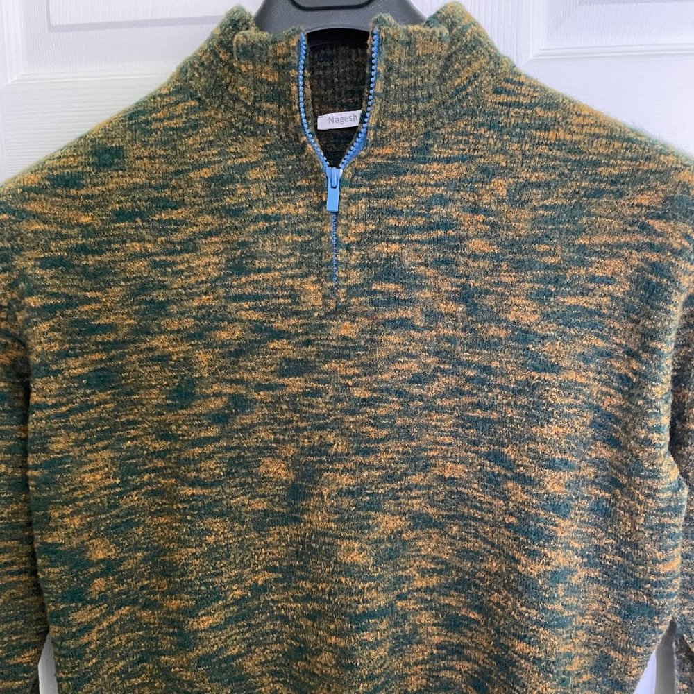 Mock neck Mid-weight Multi color Top